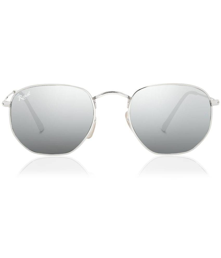 RESIST EYEWEAR Silver Square Sunglasses ( Pack of 1 ) RESIST EYEWEAR Silver Square Sunglasses ( Pack of 1 )