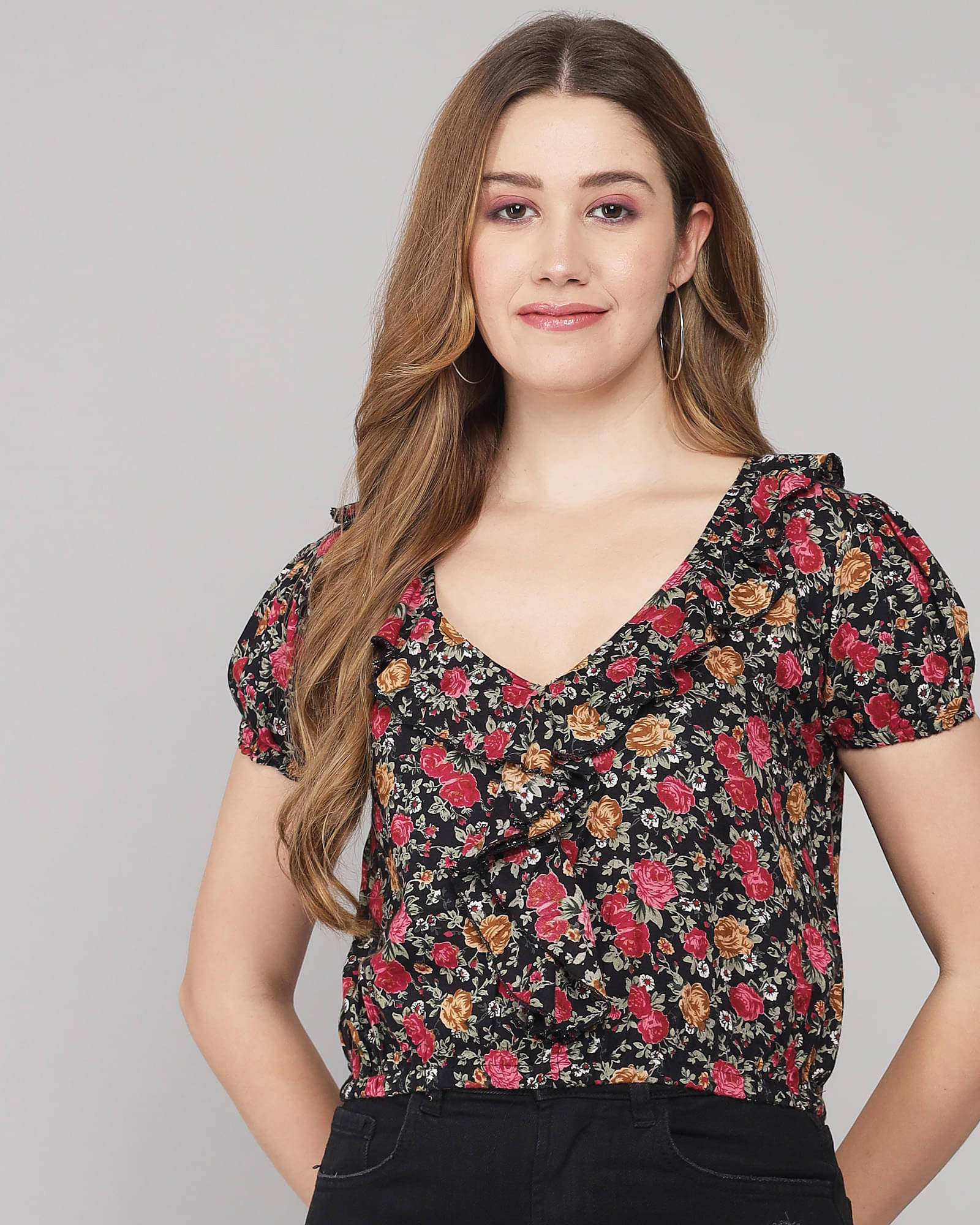     			Addyvero Women's Rayon Regular Top ( Multicolor )