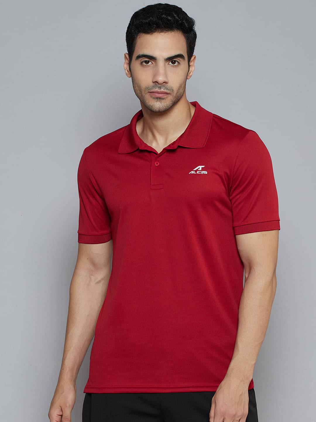 Alcis - Maroon Polyester Slim Fit Men's Sports Polo T-Shirt ( Pack of 1 ) Alcis - Maroon Polyester Slim Fit Men's Sports Polo T-Shirt ( Pack of 1 )