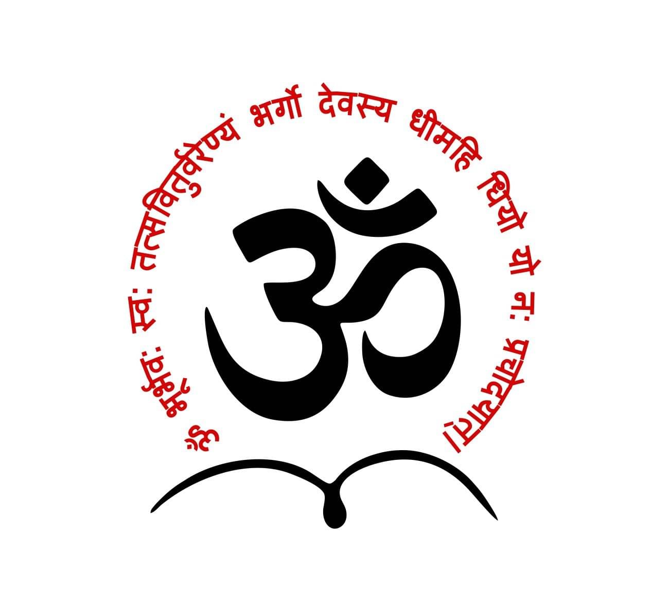     			Asmi Collection Gayatri Mantra and Om Wall Sticker ( 64 x 60 cms )