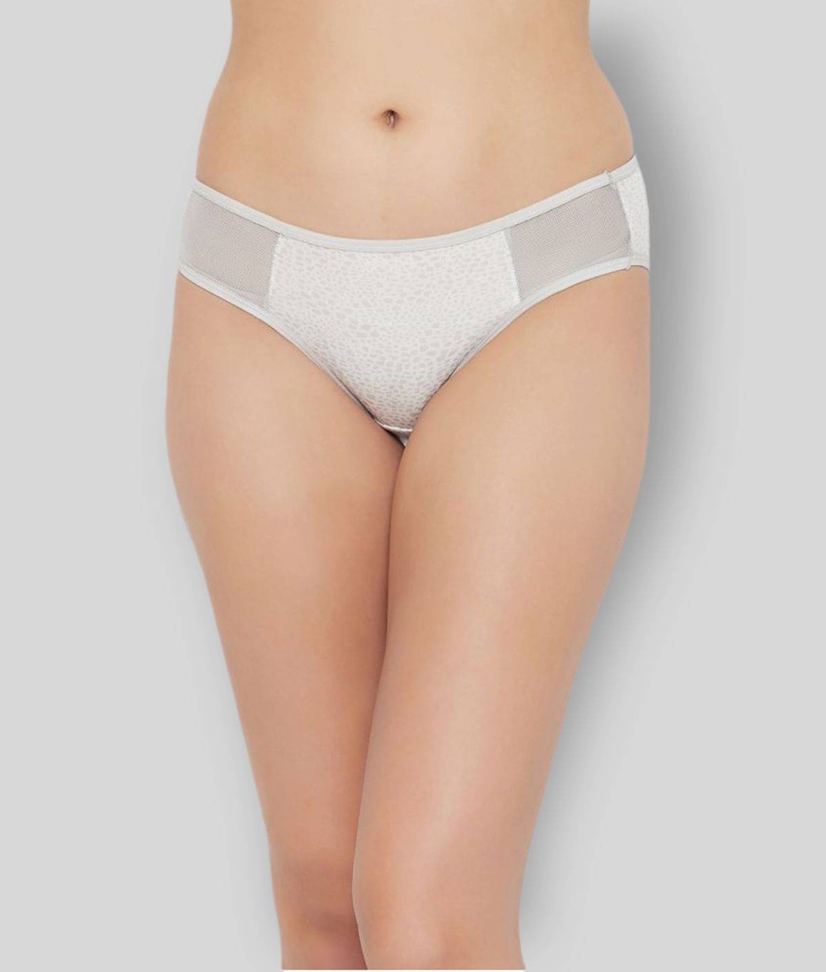 Clovia Net/Mesh Women's Bikini Panties ( Grey ) Clovia Net/Mesh Women's Bikini Panties ( Grey )