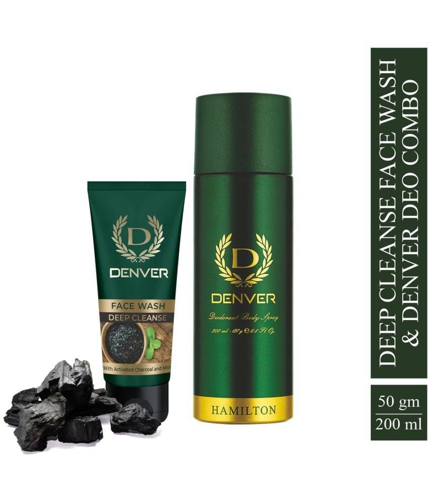     			Denver Deep Cleanse Face Wash - 50ML & Hamilton Deo - 200ML (Combo Pack of 2)