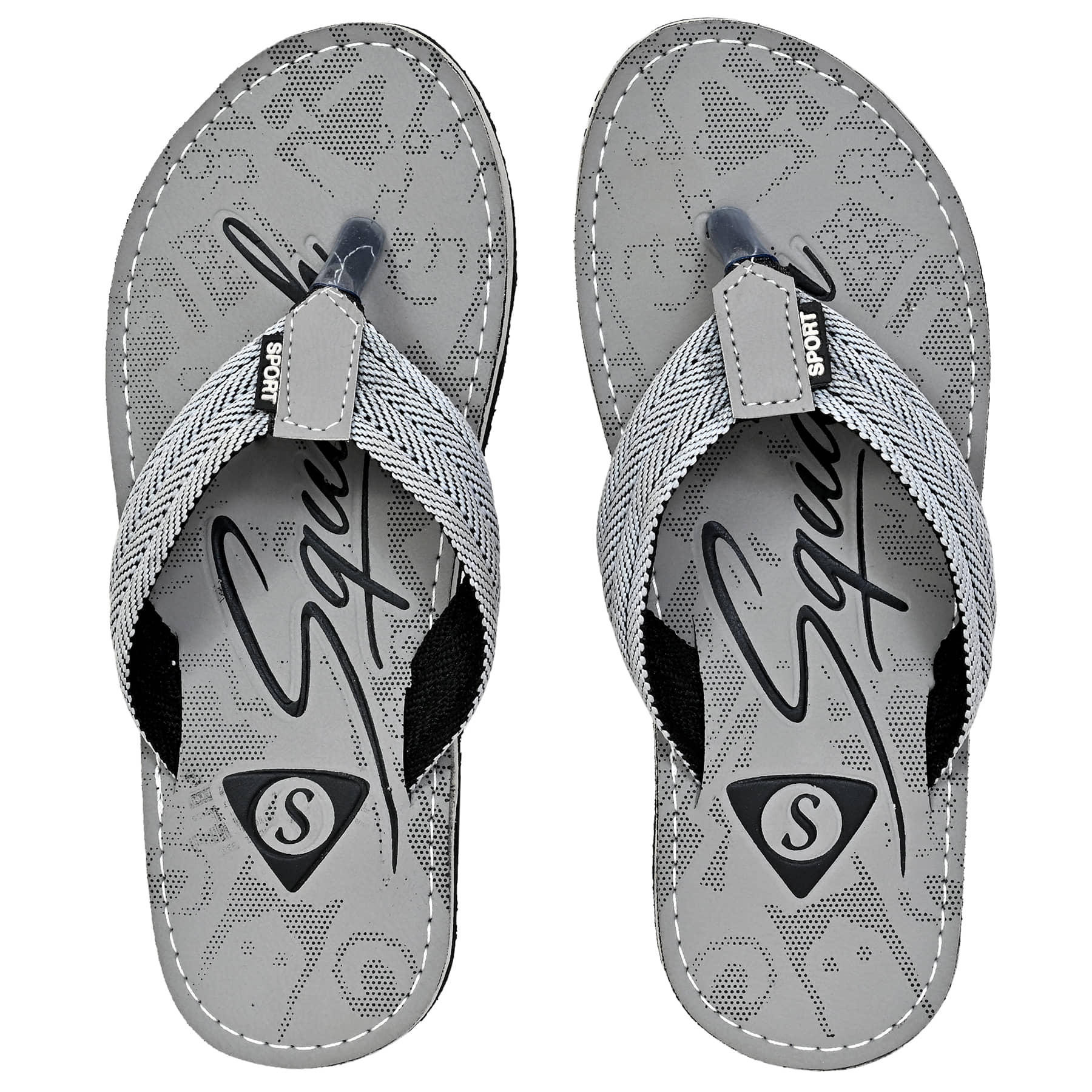 Squash - Gray Men's Thong Flip Flop