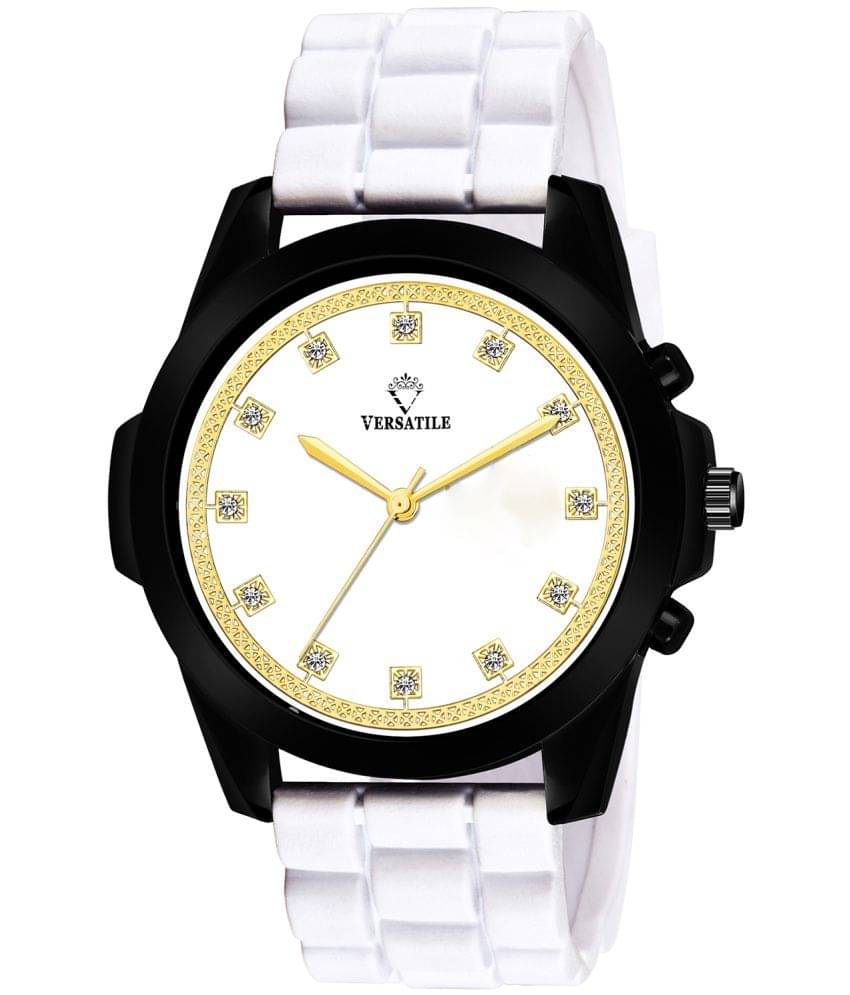     			Versatile - White Silicon Analog Men's Watch