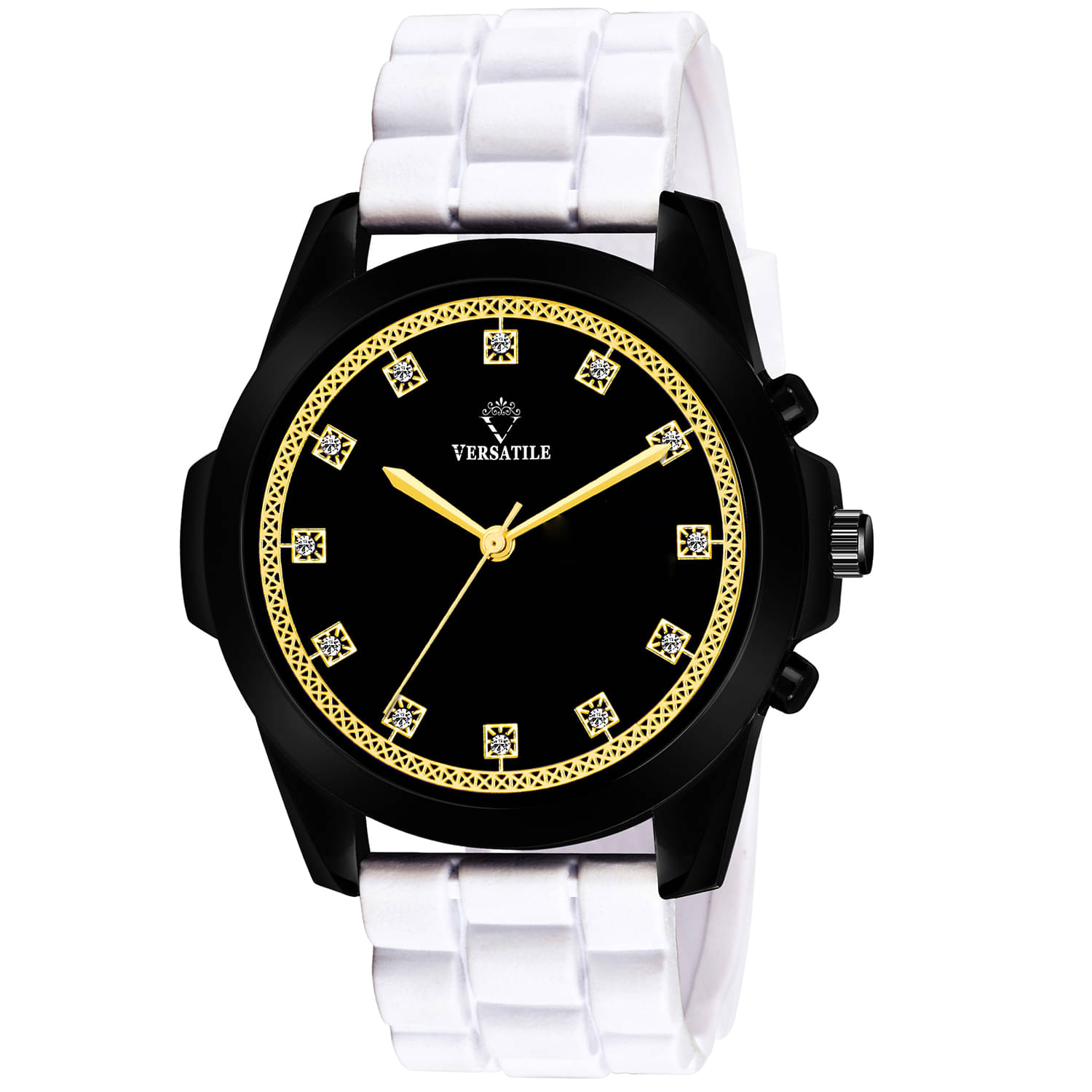     			Versatile - White Silicon Analog Men's Watch