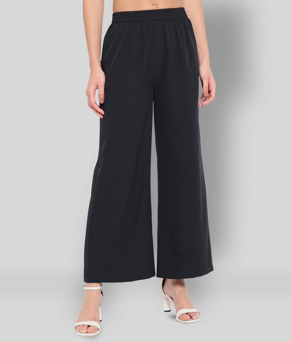     			ALL WAYS YOU - Black Polyester Straight Women's Palazzos ( Pack of 1 )