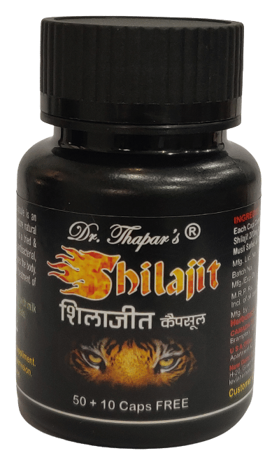 Dr. Thapar'S Shilajit Capsule 50+10 Free     			Dr. Thapar'S Shilajit Capsule 50+10 Free