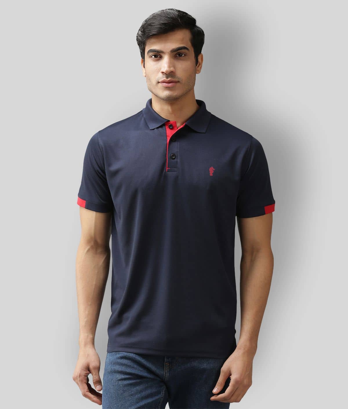 EPPE - Navy Polyester Regular Fit Men's Sports Polo T-Shirt ( Pack of 1 )