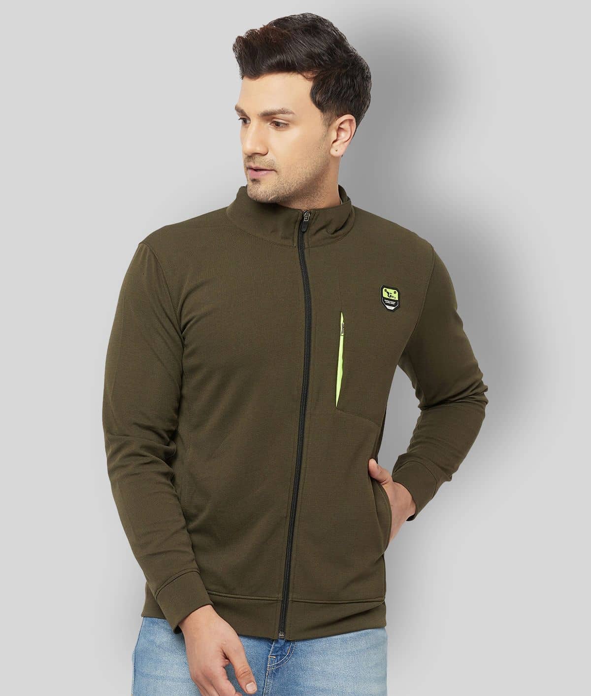 Glito - Green Polyester Regular Fit Men's Casual Jacket ( Pack of 1 ) - Jackets & Coats | Buy online on ZillyBuy