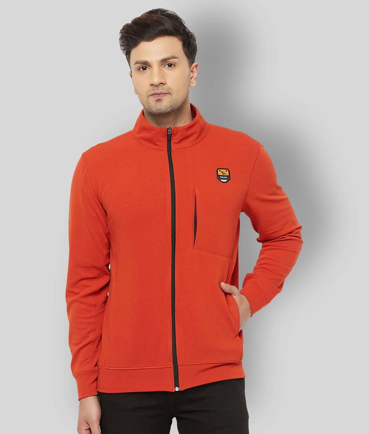 Glito - Orange Polyester Regular Fit Men's Casual Jacket ( Pack of 1 ) - Jackets & Coats | Buy online on ZillyBuy