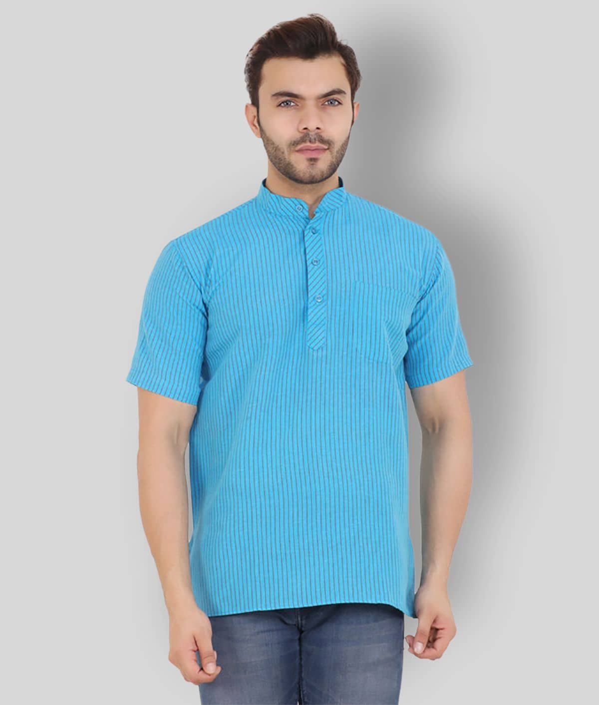 Latest Chikan - Yellow Cotton Men's Shirt Style Kurta ( Pack of 1 ) - Kurtas & Kurta Sets | Buy online on ZillyBuy