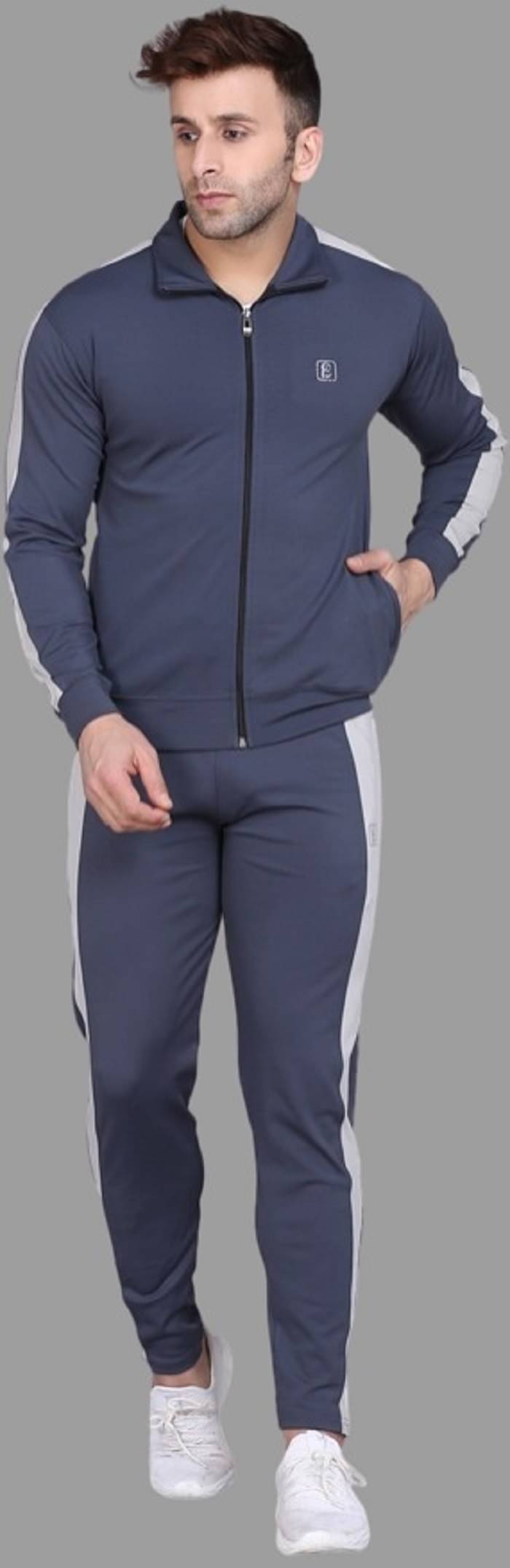     			PRAUME - Blue Polyester Regular Fit Men's Tracksuit ( Pack of 1 )