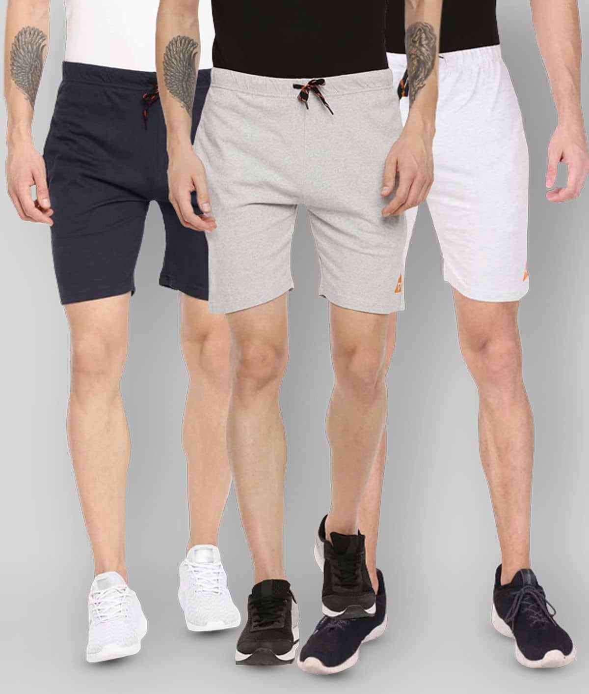 Ardeur - Multi Cotton Blend Men's Shorts ( Pack of 3 ) - Shorts | Buy online on ZillyBuy