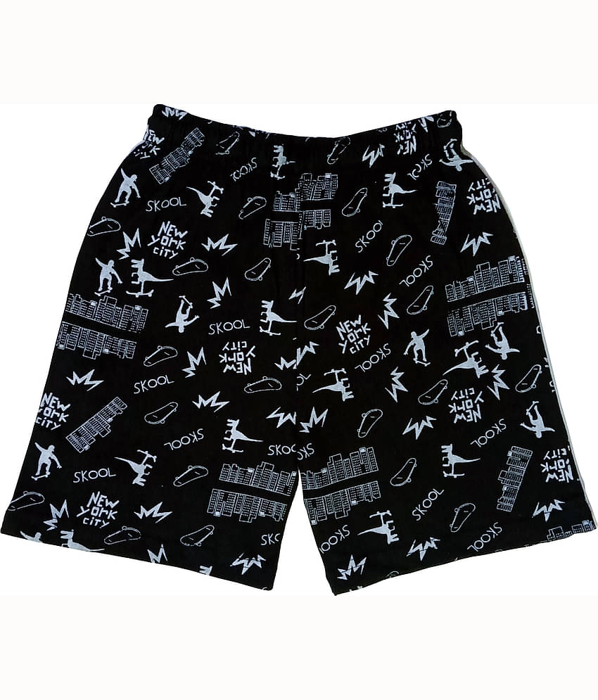 atlans Pack of 2 Cotton Blend Shorts For Boys ( Dark Blue )