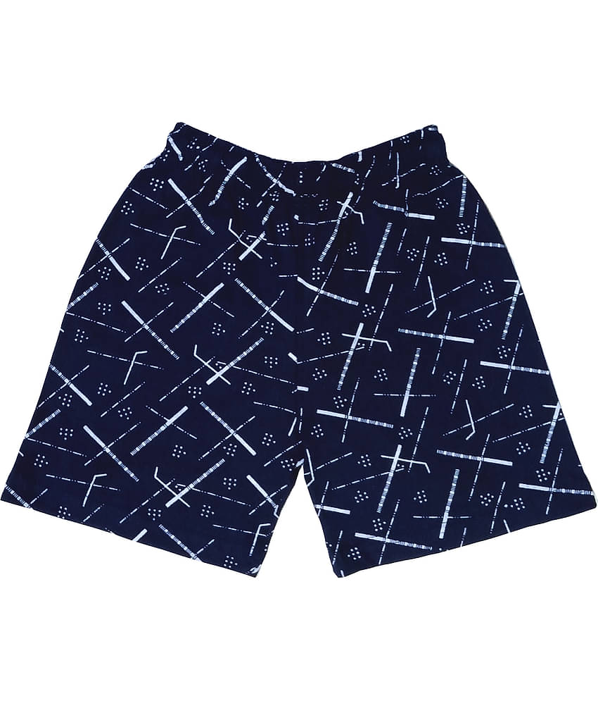 atlans Pack of 2 Cotton Blend Shorts For Boys ( Dark Blue )
