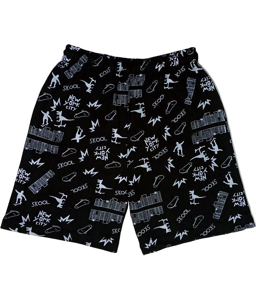 atlans Pack of 2 Cotton Blend Shorts For Boys ( Dark Blue )