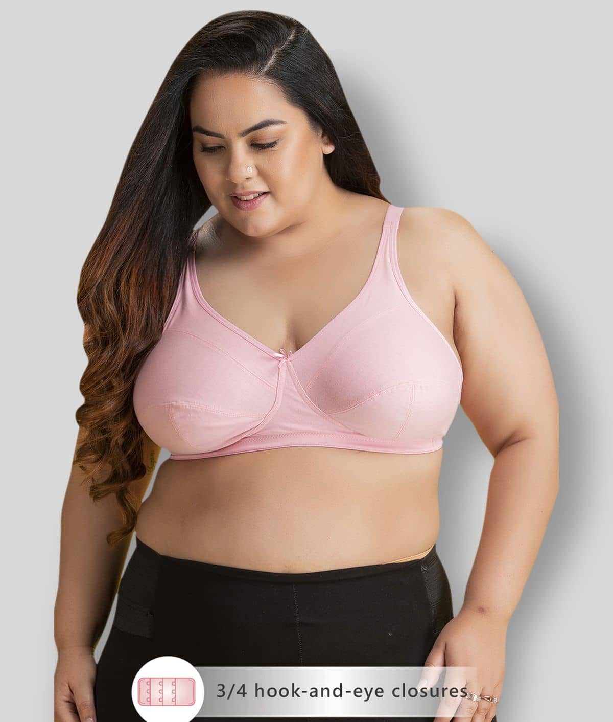 Clovia Cotton Non Padded Women's Everyday Bra ( Pink )