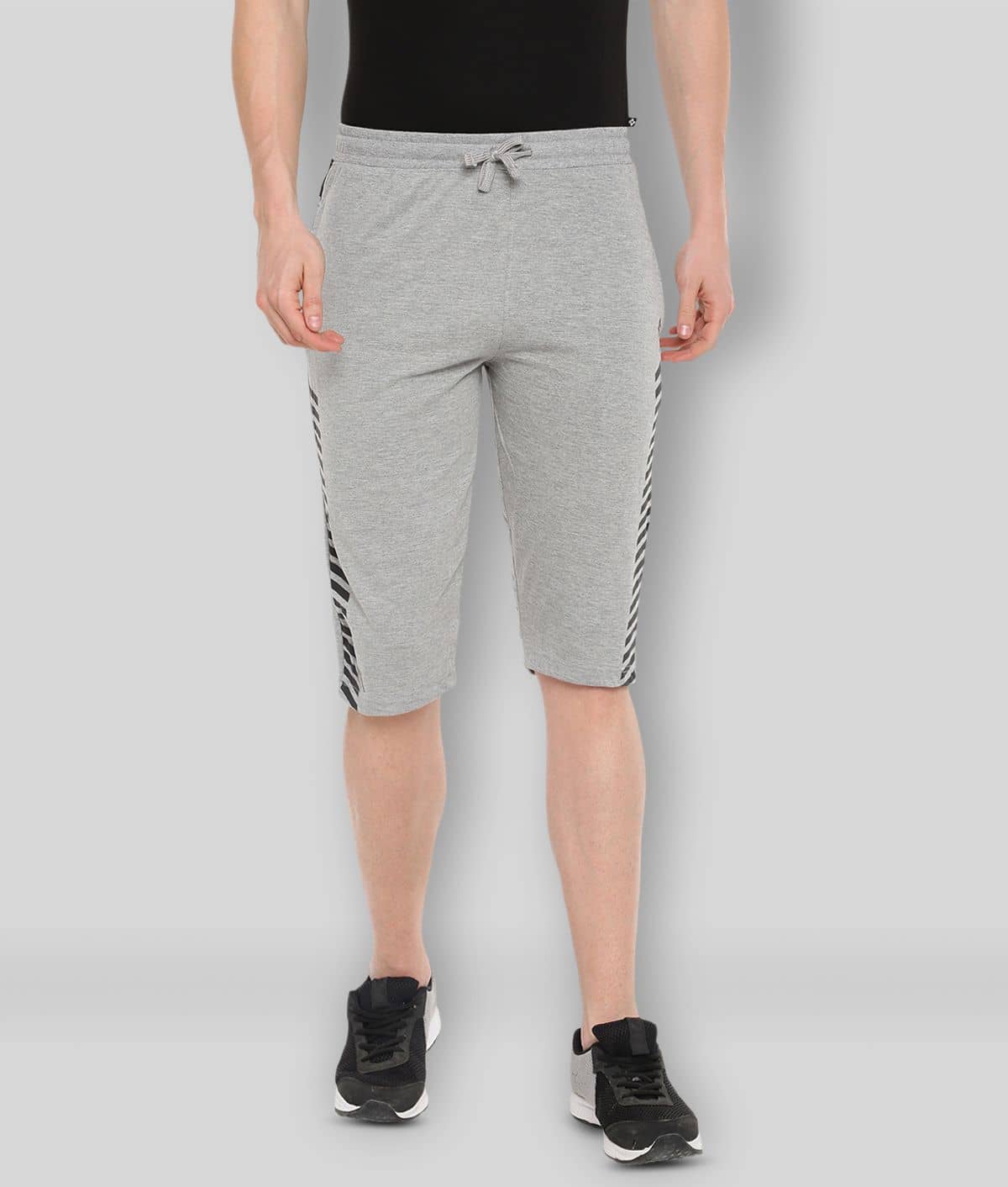 Dollar - Grey Cotton Blend Men's Three-Fourths ( Pack of 1 ) - Shorts | Buy online on ZillyBuy