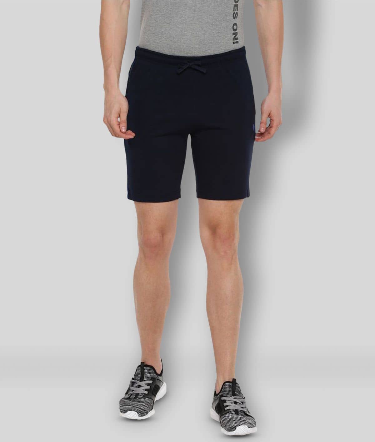 Dollar - Navy Cotton Blend Men's Shorts ( Pack of 1 ) - Shorts | Buy online on ZillyBuy