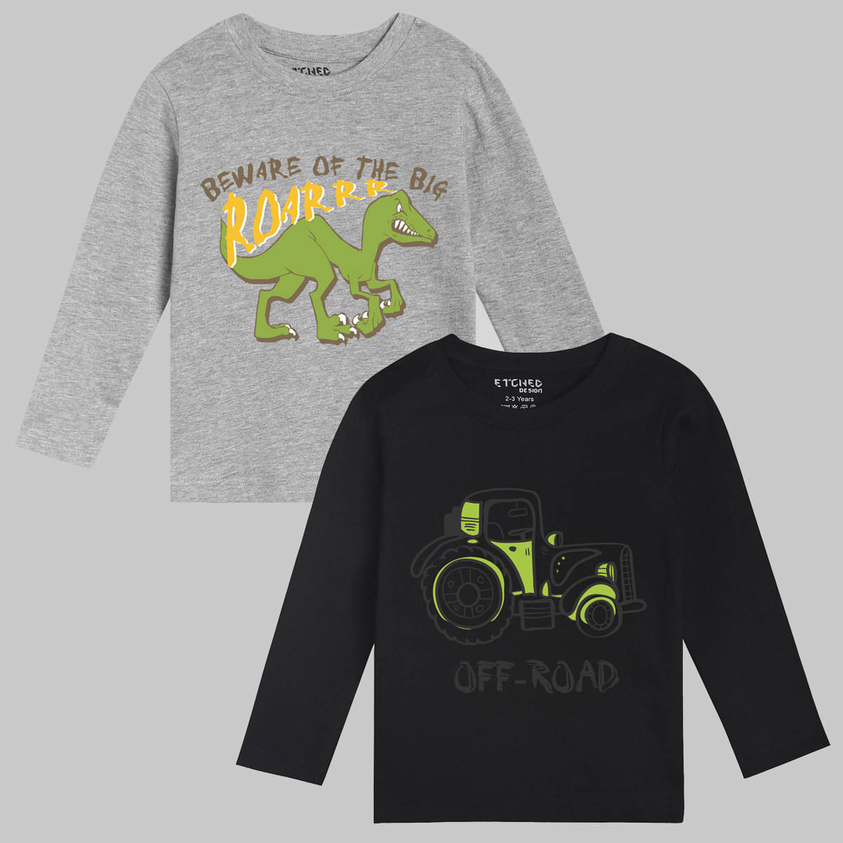    			ETCHED DESIGN Pack of 1 Boys Cotton T-Shirt ( Multicolor )