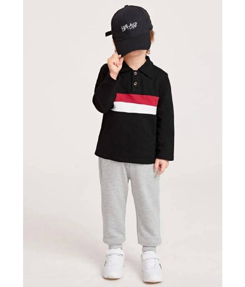     			Force Pack of 3 Boys Cotton Blend T-Shirt ( Black )