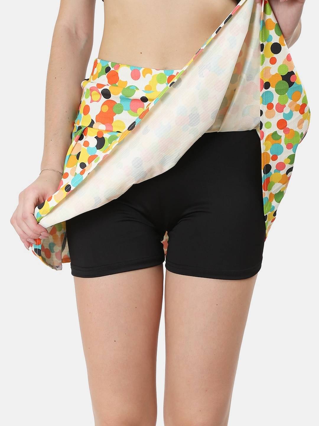     			N-Gal - Multi Color Polyester Women's A-Line Skirt ( Pack of 1 )