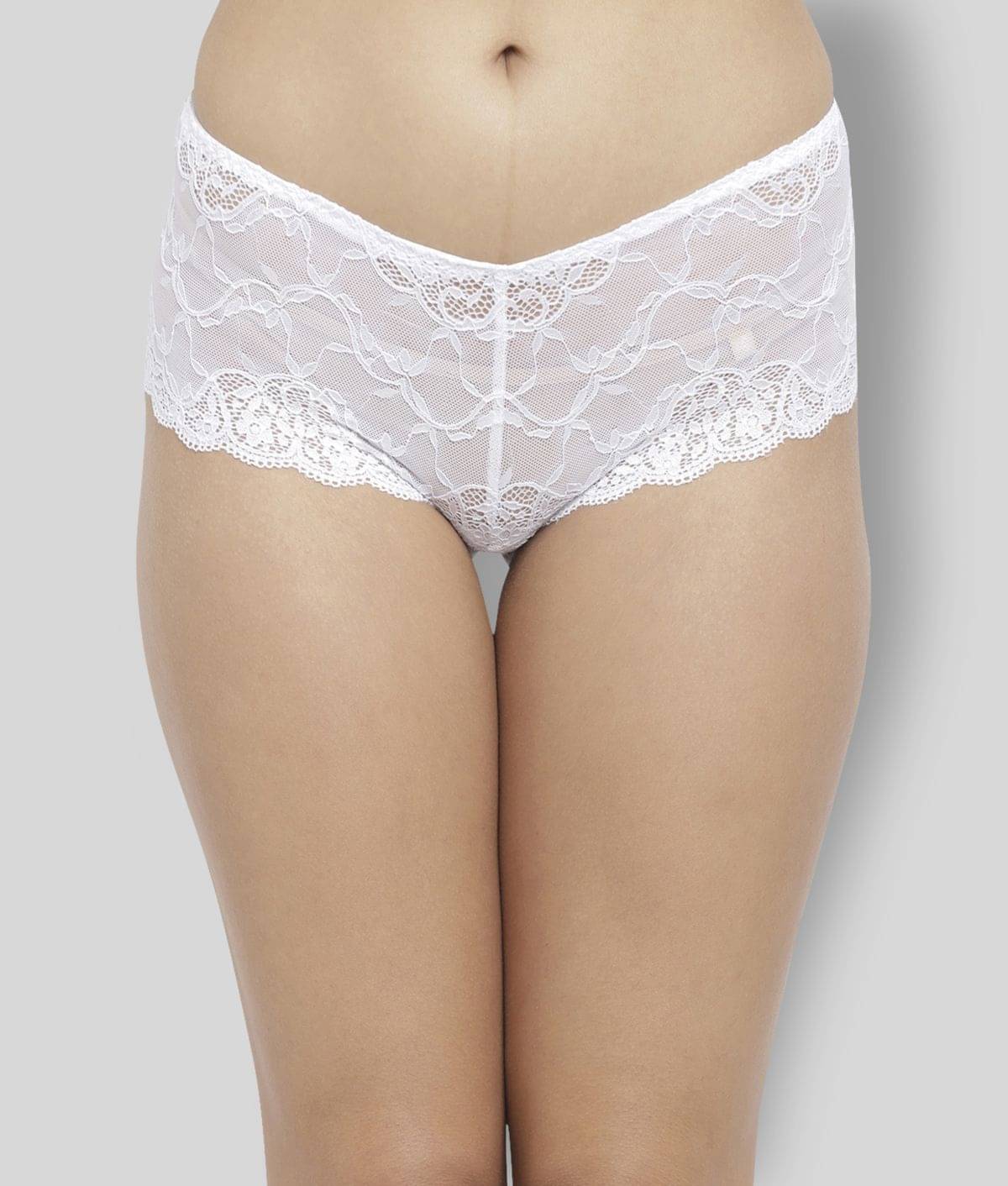 N-Gal Net/Mesh Self Design Women's Boy Shorts ( White ) N-Gal Net/Mesh Self Design Women's Boy Shorts ( White )