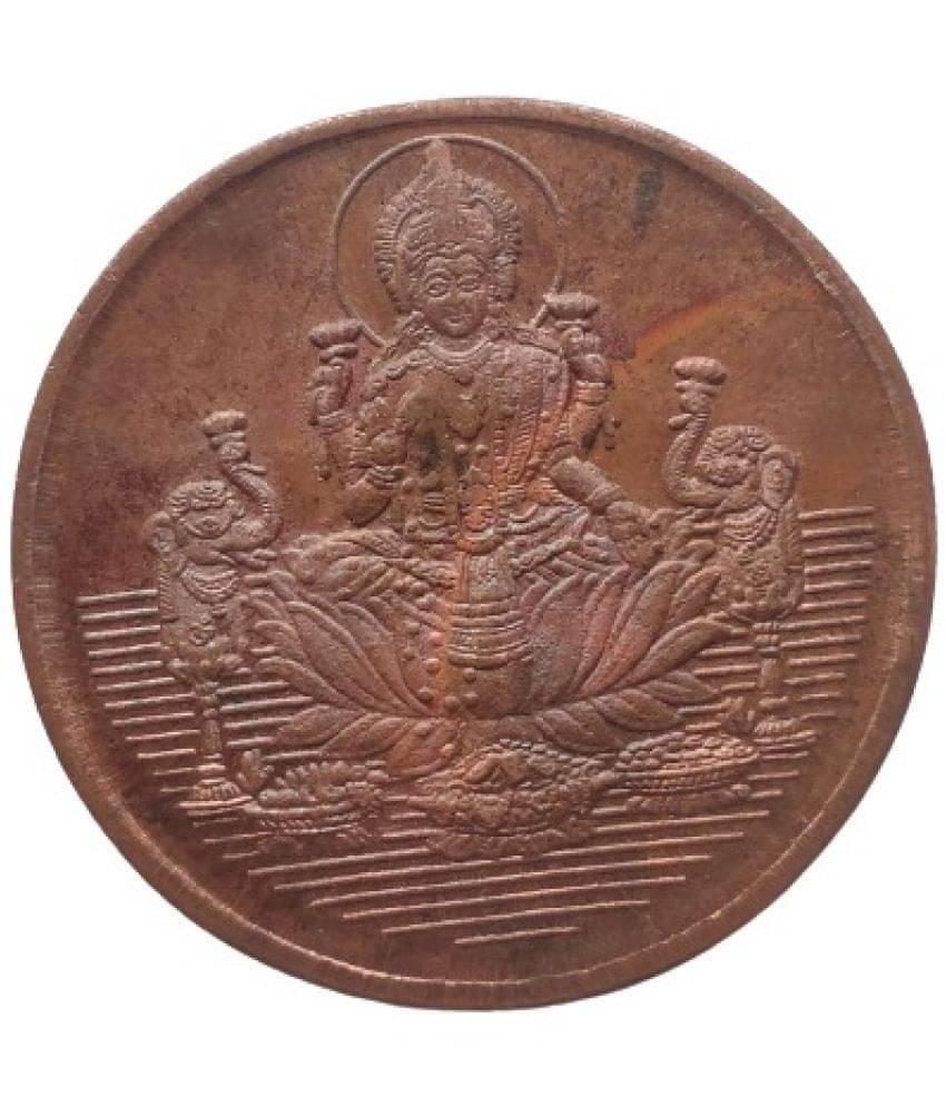 PRECIOUS TOKENS - GODESS LAXMI JI 50 GRAMS LUCKY TOKEN COPPER Numismatic Coins PRECIOUS TOKENS - GODESS LAXMI JI 50 GRAMS LUCKY TOKEN COPPER Numismatic Coins