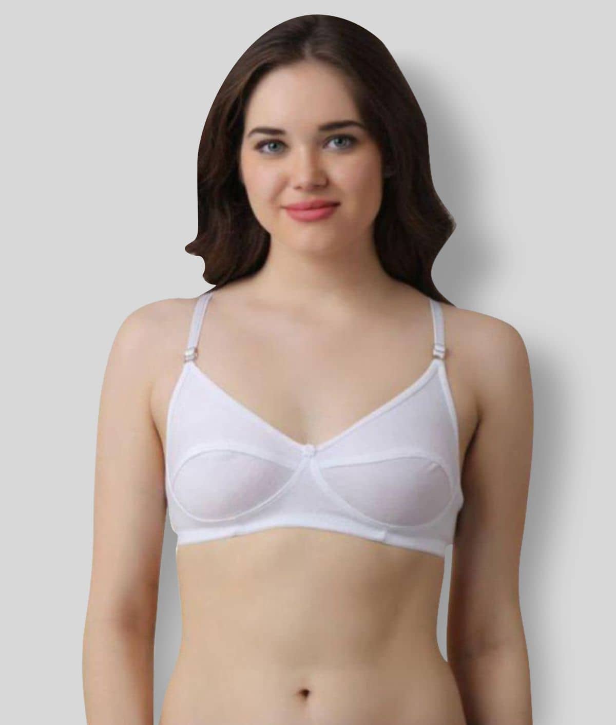 Kiran Enterprises Pack of 3 Cotton Non Padded Women's T-Shirt Bra ( Multi Color )