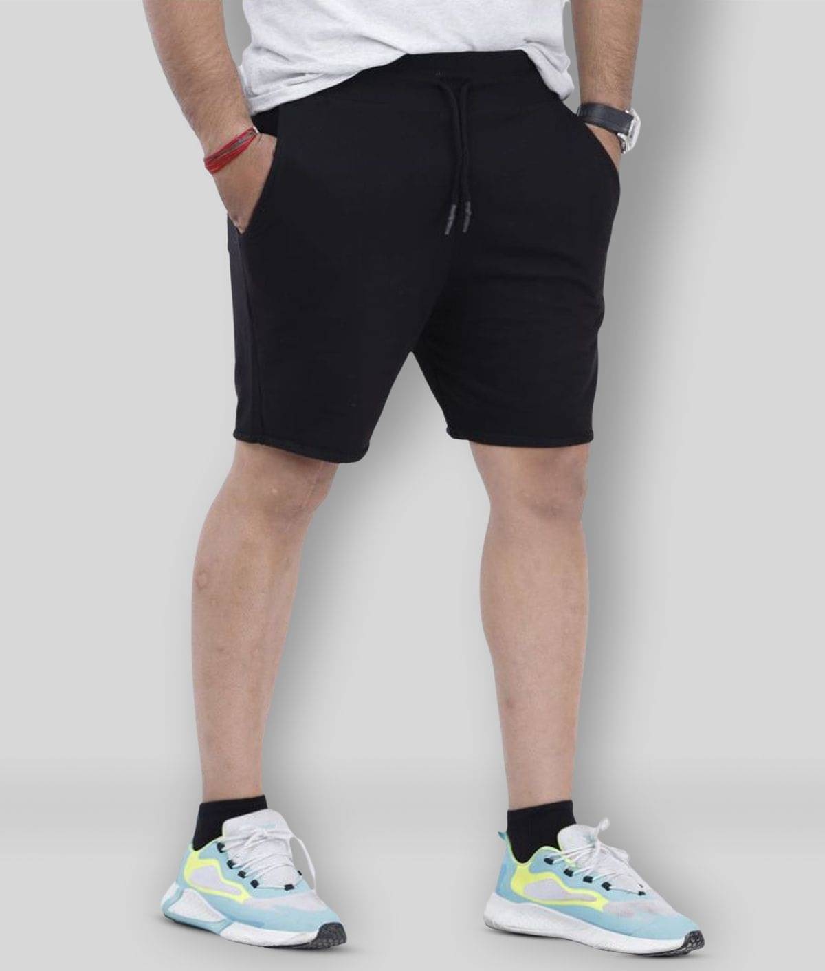 Scrott Merchandise - Black Cotton Men's Shorts ( Pack of 1 ) Scrott Merchandise - Black Cotton Men's Shorts ( Pack of 1 )