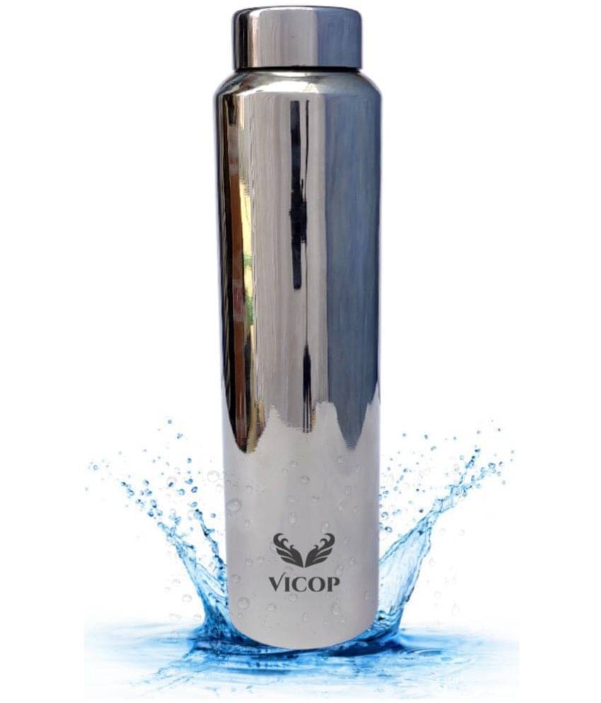     			VICOP - Silver Water Bottle ( Pack of 1 )