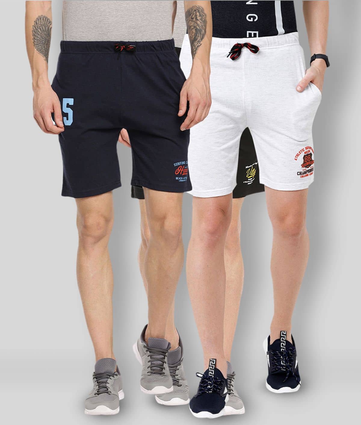 Ardeur - Multi Cotton Blend Men's Shorts ( Pack of 3 ) - Shorts | Buy online on ZillyBuy