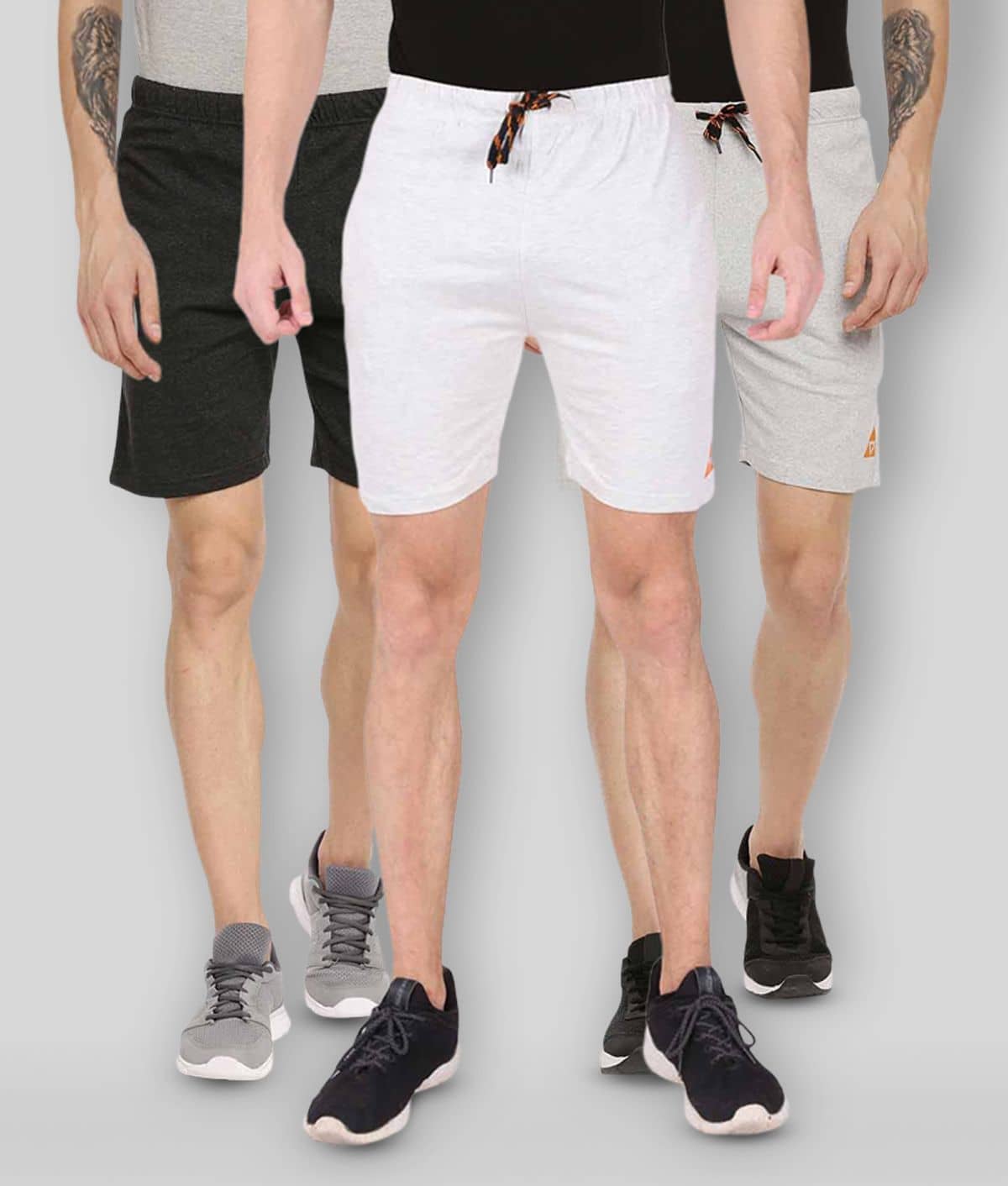 Ardeur - Multi Cotton Blend Men's Shorts ( Pack of 3 ) - Shorts | Buy online on ZillyBuy