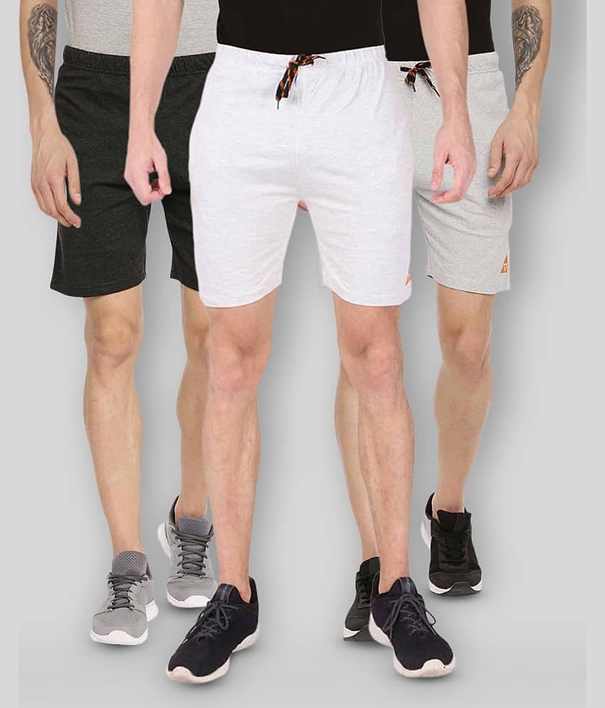 Ardeur - Multi Cotton Blend Men's Shorts ( Pack of 3 ) - Shorts | Buy online on ZillyBuy