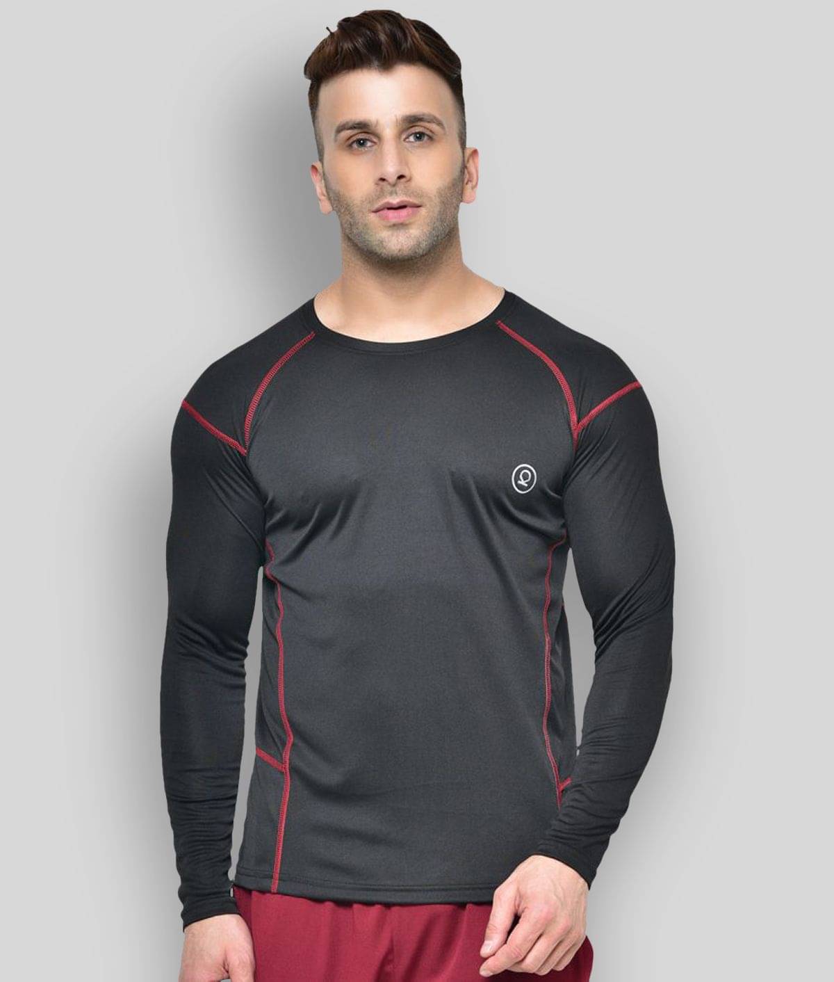     			Chkokko - Polyester Regular Fit Maroon Men's Sports T-Shirt ( Pack of 1 )