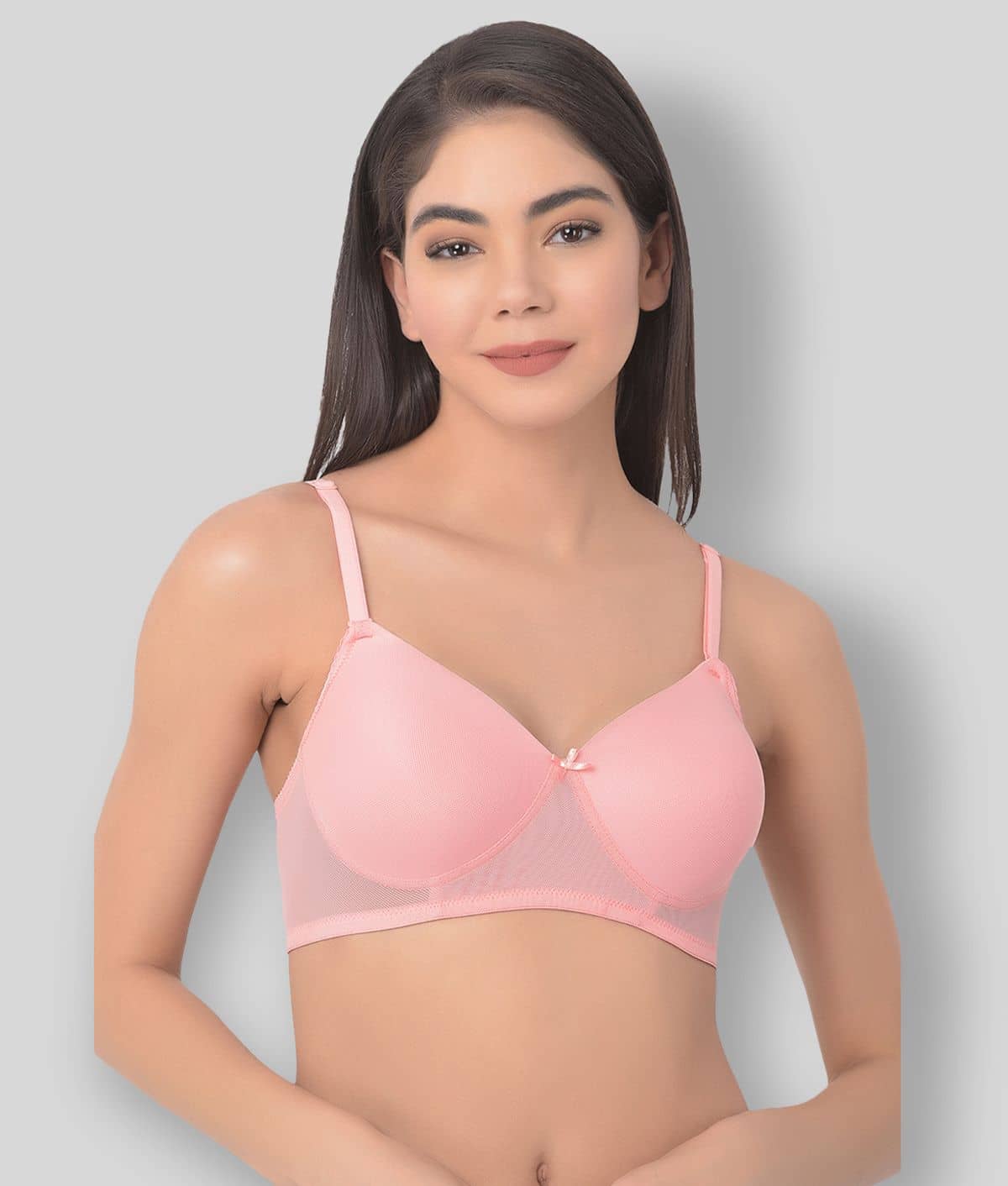 Clovia Lace Lightly Padded Women's T-Shirt Bra ( Pink )