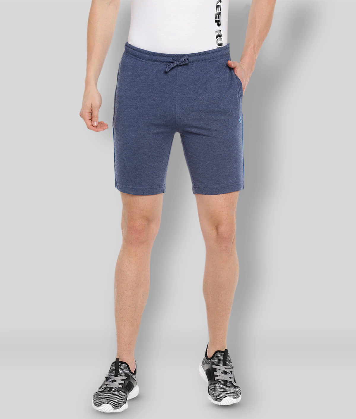 Dollar - Blue Cotton Blend Men's Shorts ( Pack of 1 ) - Shorts | Buy online on ZillyBuy