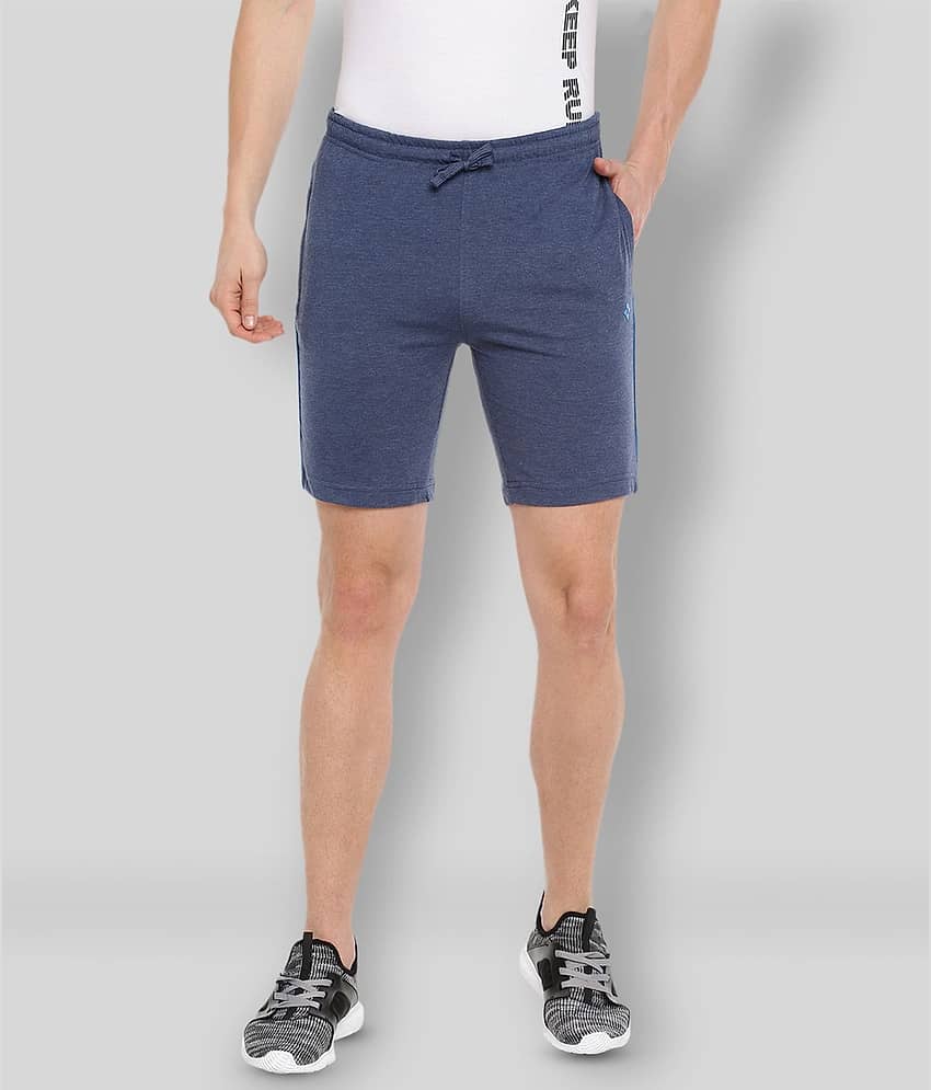 Dollar - Blue Cotton Blend Men's Shorts ( Pack of 1 ) - Shorts | Buy online on ZillyBuy