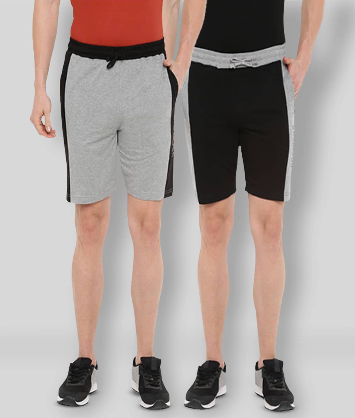 Dollar - Multi Cotton Blend Men's Shorts ( Pack of 2 ) - Shorts | Buy online on ZillyBuy