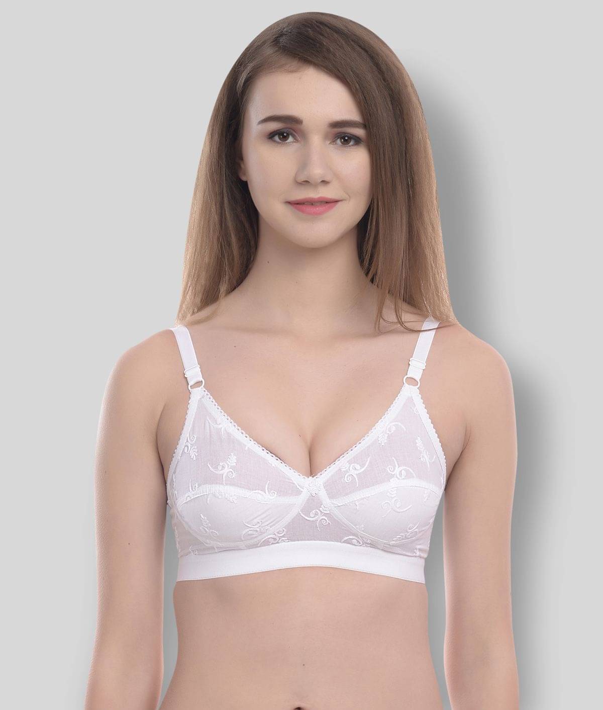     			Elina Cotton Non Padded Women's T-Shirt Bra ( White )