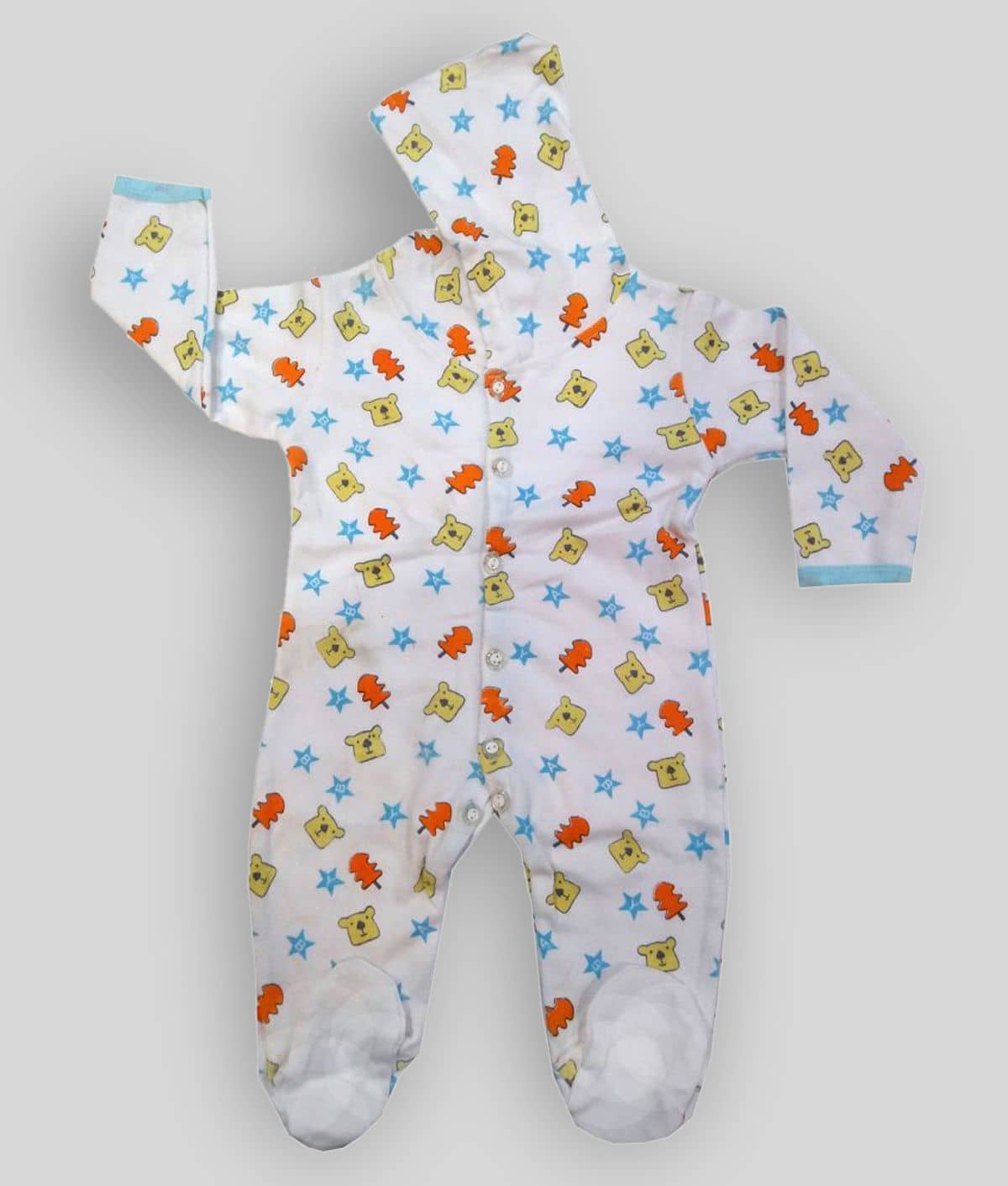 INFANT Unisex for Baby 100% Cotton Bodysuit ( Sky Blue )