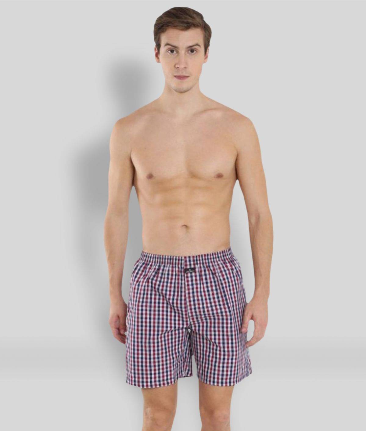 Jockey - Multi Cotton Men's Shorts ( Pack of 1 )     			Jockey - Multi Cotton Men's Shorts ( Pack of 1 )