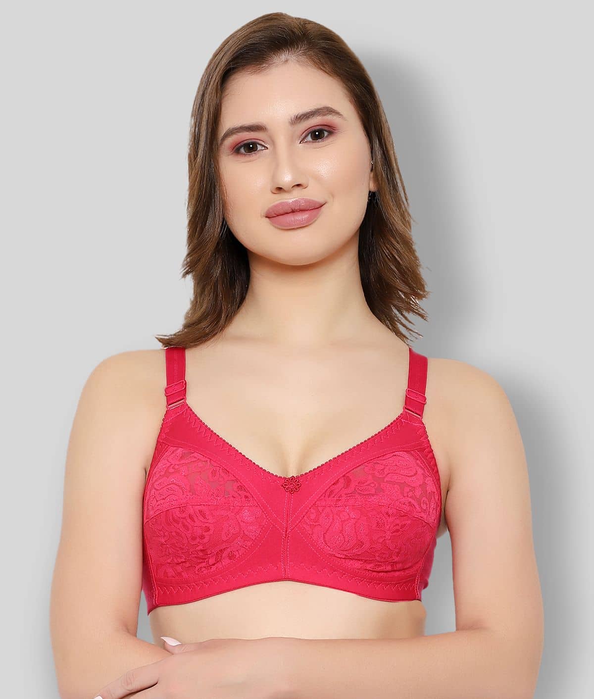 KYODO Poly Cotton Non Padded Women's Everyday Bra ( Maroon )