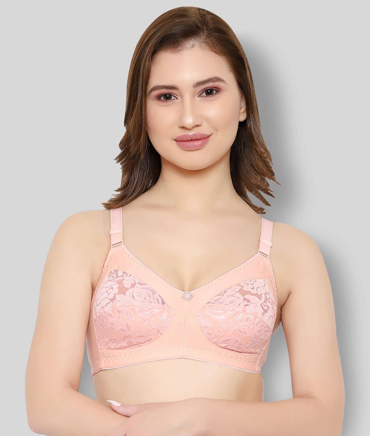 KYODO Poly Cotton Non Padded Women's Everyday Bra ( Beige )