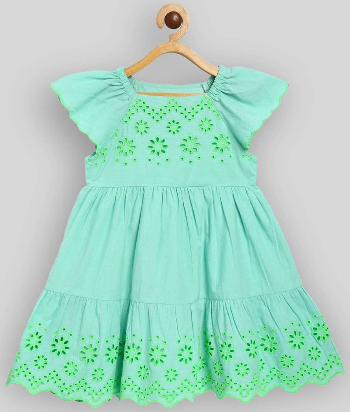     			MINI KLUB Pack of 1 Baby Girls Cotton Dress ( Blue )