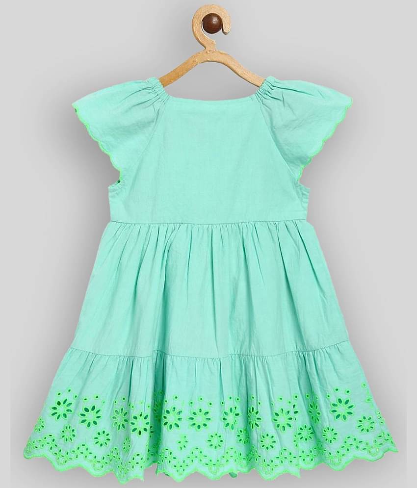 MINI KLUB Pack of 1 Baby Girls Cotton Dress ( Blue )