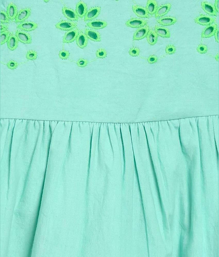 MINI KLUB Pack of 1 Baby Girls Cotton Dress ( Blue )