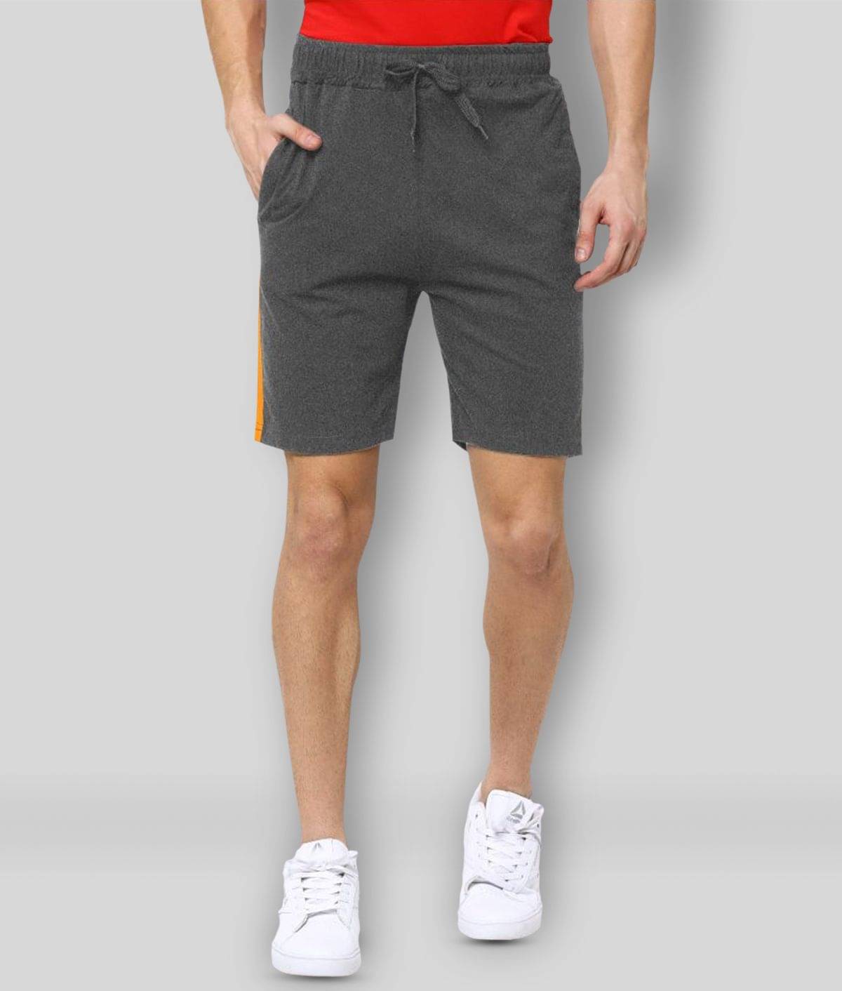     			Maniac - Grey Cotton Men's Shorts ( Pack of 1 )
