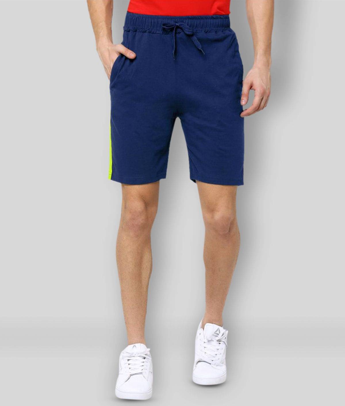     			Maniac - Navy Cotton Men's Shorts ( Pack of 1 )