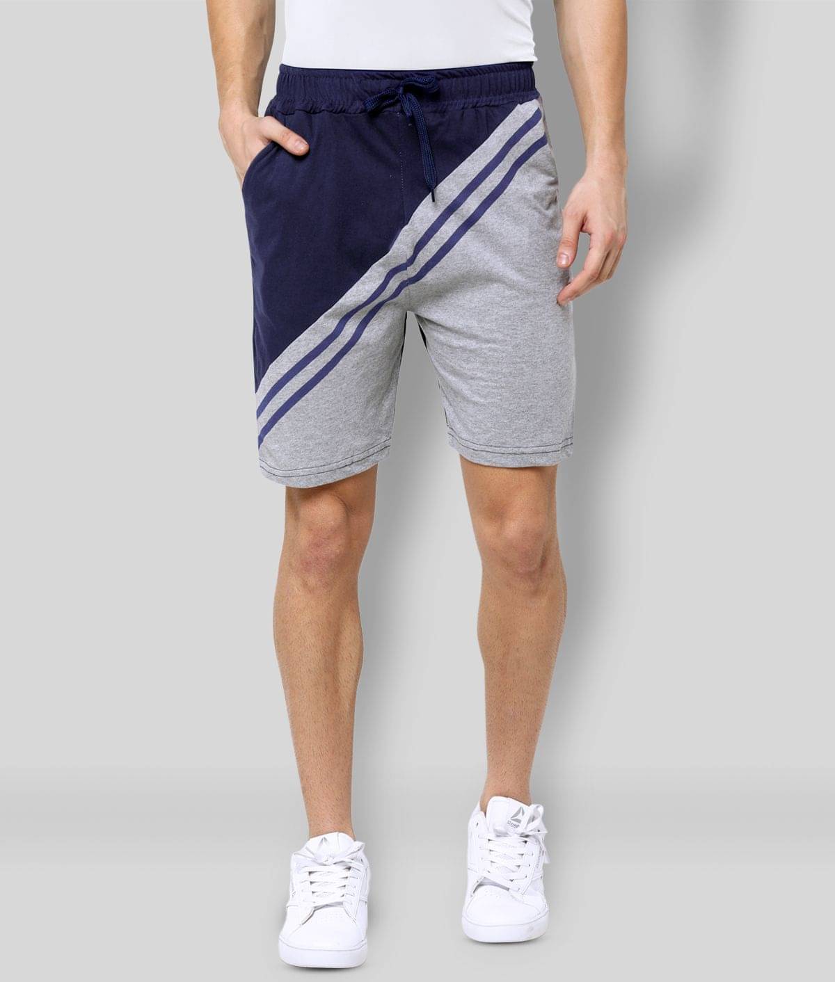 Maniac - Navy Cotton Men's Shorts ( Pack of 1 ) Maniac - Navy Cotton Men's Shorts ( Pack of 1 )